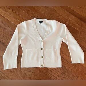J. Crew Women's Ivory Cardigan Sweater